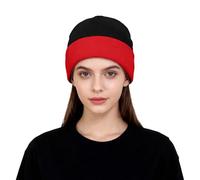 Generisch Questo elegante berretto a maglia versatile è adatto sia per l'estate che per i mesi estivi, grazie alla sua texture morbida e confortevole, è perfetto per l'inverno., Colore: rosso, Taglia