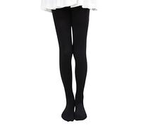 Generisch Ragazze Leggings Cotone Elasticizzato Balletto Pantaloni Da Danza Collant Primavera Estate Bambino Bambino Ragazza Confortevole Traspirante Calze Di Base, Nero , 6-8 anni