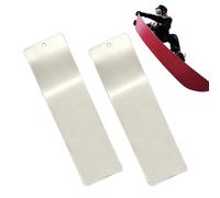 Generisch Raschietto da sci, in acciaio inox, 2 pezzi, per sci, sci e snowboard, per sport, sci, ciclismo, giardinaggio, casa, pale, neve, escursioni quotidiane