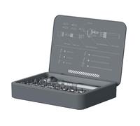 Generisch Ratchet - Set di chiavi ad alte prestazioni | Organizer compatto | Finitura cromata durevole | Attrezzature per la manutenzione automobilistica | Strumenti di riparazione di precisione