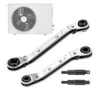 Generisch Ratchet Wrench - Heavy Duty Refrigeration Service Gear, Ratchet Wrench for Automotive Plumbing Industrial Work, Durable Reversible Mechanism, Easy Grip Anti Slip Handle Tool