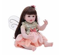 Generisch Realistic Reborn Doll - with Soft Wings, carina Home Decor | Fairy Doll for Birthdays, Christmas, Nurseries, Perfect for Kids Collectors, Shelves, Adding Charm or Gift Magic.