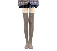 Generisch Regali di birra per uomo, calze da donna, calze spesse a tubo, calze di peluche, cachi, Taglia unica