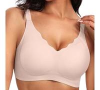 Generisch Reggiseno senza cuciture da donna senza ferretto, scollo a V, reggiseno push up, reggiseno per la schiena, reggiseni per la correzione della postura, reggiseni morbidi per il sonno