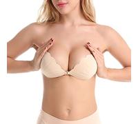 Generisch Reggiseno sollevatore senza spalline in silicone da donna in lingerie, cachi, Taglia unica