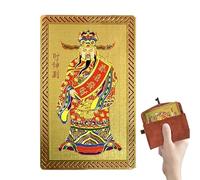 Generisch Reichtumsgott - Cartolina in metallo, decorazione portatile per il capodanno cinese, per la casa, la scuola, l'ufficio, la caffetteria, la libreria