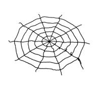 Generisch Rete nera per Halloween per esterni, design unico per una scena spaventosa e bella nel cortile (A, 1,5 m)
