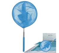 Generisch Rete per Piscina - Retino telescopico per Pesce, in Acciaio, pulitore per Piscina con Manico telescopico allungabile, per Bambini, Stabile detergente per superfici Esterne per la