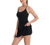 Generisch Retrospecti/P L'ultimo abito sportivo senza schiena con controllo addominale ideale per il movimento e le passeggiate rilassate, con reggiseno integrato, Nero , 3XL