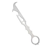 Generisch Rimozione dei calcoli - Acciaio inossidabile 17,2 x 3,7 cm | Chiave portatile con gancio multifunzionale e durevole, facile da usare per la pulizia delle ruote, per camion, berlina,