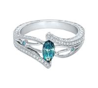 Generisch Ringelgasse 19 Fashion Jewelry Design Highlights Perfect For Engagements Weddings and Spargimento Anelli, C, lega di zinco, Non pietra preziosa