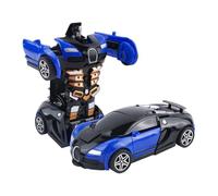 Generisch Robot Car Toys - Trasformare il veicolo Action Figure Deformable, Pull Back Mechanism, 2 in 1 Car | Engaging Playset Boys Girls, ideale per interni ed esterni per bambini