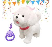 Generisch Robot Dog Toy - 10,63 pollici Interactive Plush Puppy | Touch Sensing Pet - AI Voice Mimic Stuffed Dog for Kids Pretend Play Birthday Companion Gift Boys Girls Toy Pet