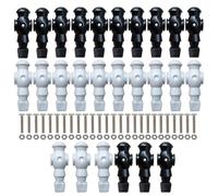 Generisch Rod - Set da calcio balilla da uomo, 26 statuette piccole per bambole, componenti per calcio balilla