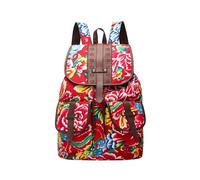 Generisch Roll Top Back Zaini Uomo Zaino Portafoglio Donna Zaini Moda Borse Libri Borse A Tracolla Piccoli Zaini Ragazze Glitter, Colore: rosso, Taglia unica