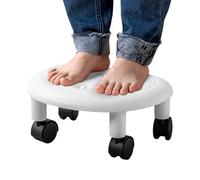 Generisch Roller Stool | Short 360 gradi Rotating Low Ergonomic Seat for Pedicure Spa Homemovement Without Getting Up