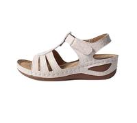 Generisch Rolling Soft Sensitiv - Scarpe da donna con zeppa, 2025, formali, con supporto per l'arco del piede, per interni ed esterni, per tutti i giorni, per il tempo libero, sandali da donna stretti