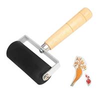 Generisch Rullo di Colore - Rullo di con Manico in Legno - Strumento di Stampaggio E Applicatore di Colore per Tecniche di Stampa su Carta da Parati E Arte
