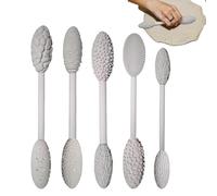 Generisch Rullo strutturale per argilla - Rullo strutturale per utensili da ceramica | Set di 5 pezzi multifunzione per progetti principianti, modellazione dettagliata, sculture e lavoro a mano