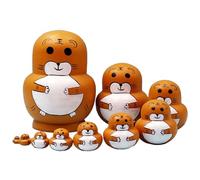 Generisch Russo - Giocattolo impilabile in legno con motivi animali,Tradizionale russo - Per E Ragazze Così come i genitori e gli appassionati di decorazione per il soggiorno camera da