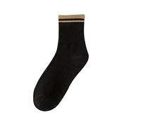 Generisch S Uomo Donna e Uomo Calze Cotone Giapponese Lunghe Stile College Studente Calzini Sportivi Calze Coppia Calze Calze Zanzare, Nero , 18-40