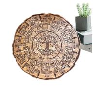 Generisch Sabbats Pagan Witch - della ruota 'anno | Targa celtica in legno retrò con la vita per la decorazione della casa, altare, celebrazioni stagionali e pratica spirituale