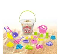 Generisch - Sabbia - Giochi costieri per bambini, leggeri, per il trasporto, secchio, , pala, resina luminosa, attrezzatura da riva | Viaggio portatile, mare, giardino, terrazza, piscina