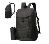 Generisch Sac à Dos Extérieur - Jour 20L Pliable Imperméable | de Montagne Léger pour Aventure, Randonnée, Voyage, Piste, Portage, Nuit, Ranch | Compact Durable Résistant Étanche, Nero,