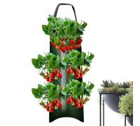Generisch Sacco per piante di fragole da appendere al rovescio | Sacchetti per piante di ortaggi per carote, cipolle, pomodori, patate, rose, fragole e verdure