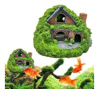 Generisch Safe Haven - Grotta per pesci in resina per acquario, tunnel | Casa per accessori per acquario, tunnel di rifugio in resina, rifugio per gamberetti, ornamento per tartarughe