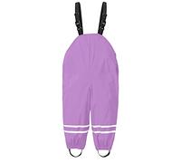 Generisch Salopette antipioggia per neonati, antivento, impermeabili, tuta da fango, Playsuit, pantaloni da pioggia foderati in nylon, Lilla, 116 cm