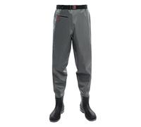 Generisch Salopette con stivali per uomo e donna, comodi ed elastici | Pantaloni in pelle impermeabili e traspiranti per l'uso in acqua, per la pesca, la caccia e il lavoro nel fango