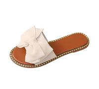 Generisch Sandali casual da donna con fiocco, per la spiaggia, tutti i giorni, morbidi e antiscivolo, ideali per il tempo libero, la scuola, lo yoga, le vacanze