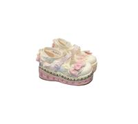 Generisch Sandali con plateau per bambini, graziose scarpe casual da donna con design arioso per tutti i giorni, tempo libero, avventure all'aria aperta, bianco, 37 EU