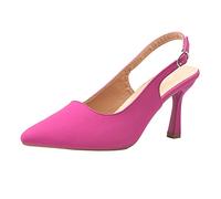Generisch Sandali con tacco alto, sexy, con zeppa e temperamatite, per il tempo libero, con tacco a spillo, leggeri, comodi, eleganti tacco alto, Rosa acceso., 38 EU