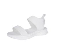 Generisch Sandali da donna alla moda, traspiranti, estivi, ortopedici, lavabili, in tessuto a maglia, comodi, con suola spessa, fondo piatto, antiscivolo, grandi dimensioni, Bianco2., 36 EU