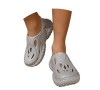 Generisch Sandali da donna, casual, traspiranti, da spiaggia, comodi, piatte, per viaggi estivi, versatili, combinabili con pantaloncini e abiti, grigio., 44 EU