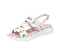 Generisch Sandali da donna, con doppia chiusura a cinghia, zeppa piatta, leggeri, adatti per la spiaggia e il tempo libero, scarpe estive, eleganti scarpe da spiaggia estive, scarpe casual da donna