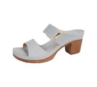 Generisch Sandali da donna con tacco décolleté da donna, con tacco a blocco, sandali aperti, scarpe estive eleganti con tacco alto, Beige7., 38 EU