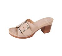 Generisch Sandali da donna con zeppa, portatili, casual, comodi, eleganti, eleganti, spessi, con suola spessa, per la casa, da passeggio, da spiaggia, beige., 37 EU