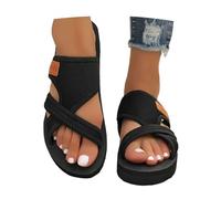 Generisch Sandali da donna, eleganti, larghi, casual, per il tempo libero, per l'alluce valgo, estivi, piatti, in rete leggera, da spiaggia, comodi, Big Toe