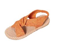 Generisch Sandali da donna estivi larghi, cinghie elastiche per una tenuta leggera, tacco piatto, comodi, per la spiaggia e la vita quotidiana, sandali estivi, eleganti scarpe da spiaggia estive