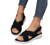 Generisch Sandali da donna estivi: sandali da trekking, per il tempo libero, da donna, con plateau antiscivolo, per lo sport, la spiaggia, il plantare morbido, leggeri e antiscivolo