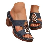 Generisch Sandali da donna, leggeri, comodi, fascite plantare, cinghie regolabili, Arch Support Orthotic Slides sandali estivi sandali da bagno da donna ortopedici