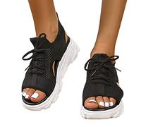 Generisch Sandali da donna, per il tempo libero, con plateau, antiscivolo, per lo sport, la spiaggia, il plantare morbido, leggeri e antiscivolo