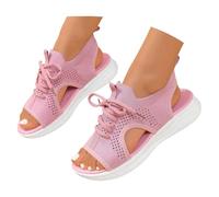 Generisch Sandali da donna: sandali da trekking, leggeri con plateau da donna, comodi, estivi, per attività all'aperto, aperte, ortopedici, eleganti sandali d'acqua, con suola morbida, casual