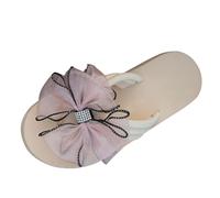 Generisch Sandali da donna Sandali romani alla moda con tacco basso e fondo piatto e punta quadrata, beige., 39 EU Larga