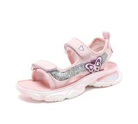 Generisch Sandali da ragazza per esterni, scarpe per il tempo libero resistenti con suola antiscivolo per il comfort quotidiano, perfetti per bambini dai 4 ai 12 anni, facili da pulire, Colore: rosa