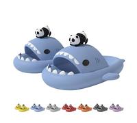 Generisch Sandali da spiaggia 3D, sandali da squalo cloud, antiscivolo, unisex, ad asciugatura rapida, Mist Blue, 36/37 EU