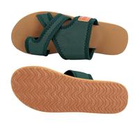 Generisch Sandali da spiaggia da donna, 39 sandali, infradito da donna, in tessuto, per le dita, taglie forti, ultra leggeri, comodi sandali e scivoli, leggeri, Blackish Green, 44 EU